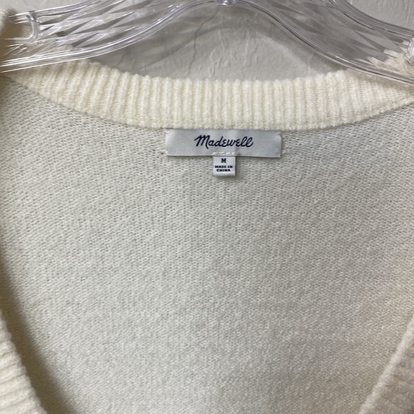 Madewell dashwood bobbie cream sweater size medium. - Picture 5 of 9